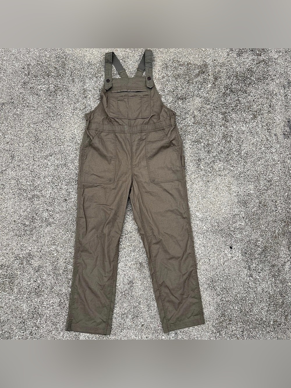 Duluth Trading Co Hempstop Utility Overalls Muted Green Large - Picture 2 of 9